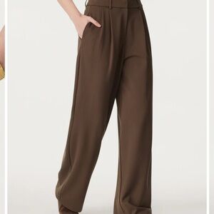 COS Light Brown Wide-Leg Women's Pants